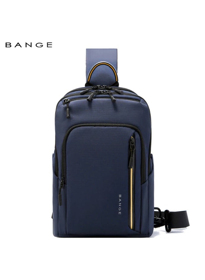 بانجي BANGE 7868 Blue New High Quality Lightweight Shoulder Bags Waterproof Anti Theft Crossbody Shoulder Bag Men's Crossbody Bag - Image 2